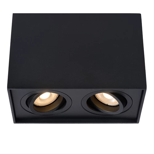 Lucide TUBE - Spot plafond - 2xGU10 - Noir - détail 1